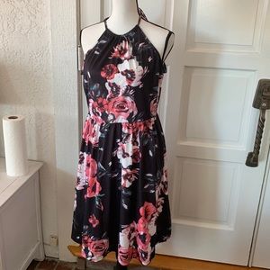 Halter Top Floral Dress